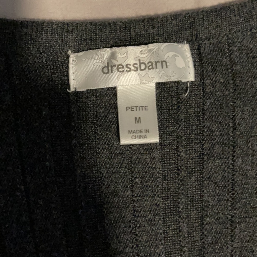 Dress barn grey sweater dress - Picture 2 of 3